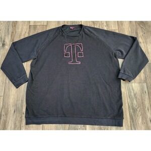T-Mobile Shirt Men's 4X Tall Long Sleeve Black Logo Employee Uniform 4 XL